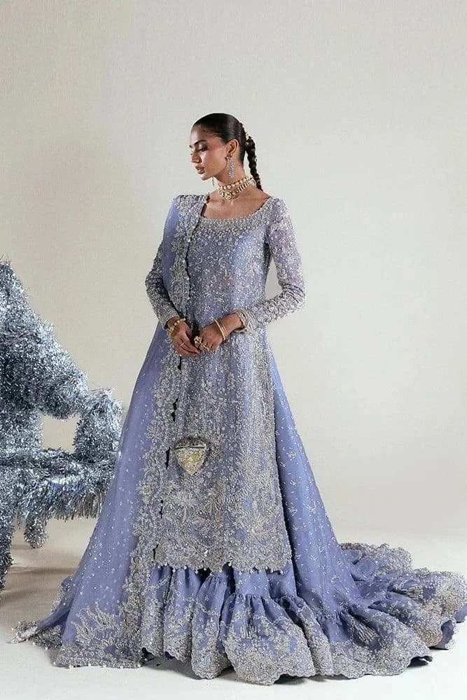 Periwinkle Silver Lehenga